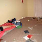 Fredriks sovrum, mitt kontor och matsal