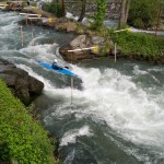 Canoe slalom first big drop